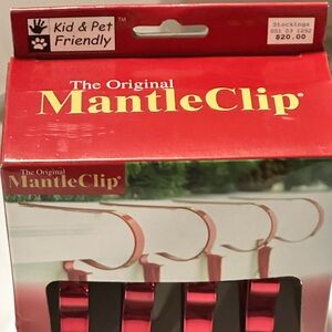 The Original MantleClip Christmas Stocking
Holder 4-Count Bright Red